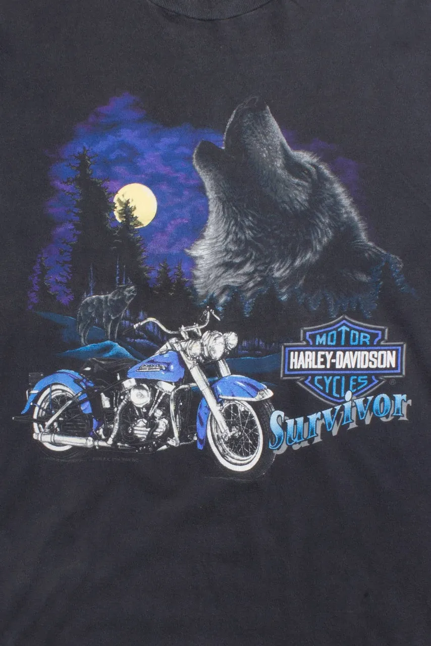 '93 Ft. Myers Double Graphic Harley Davidson T-Shirt