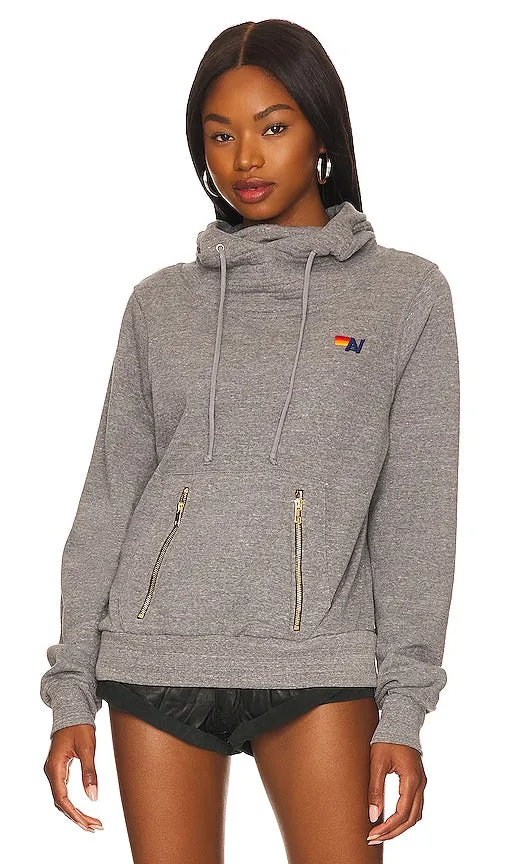 Aviator Nation Ninja Hoodie in Grey