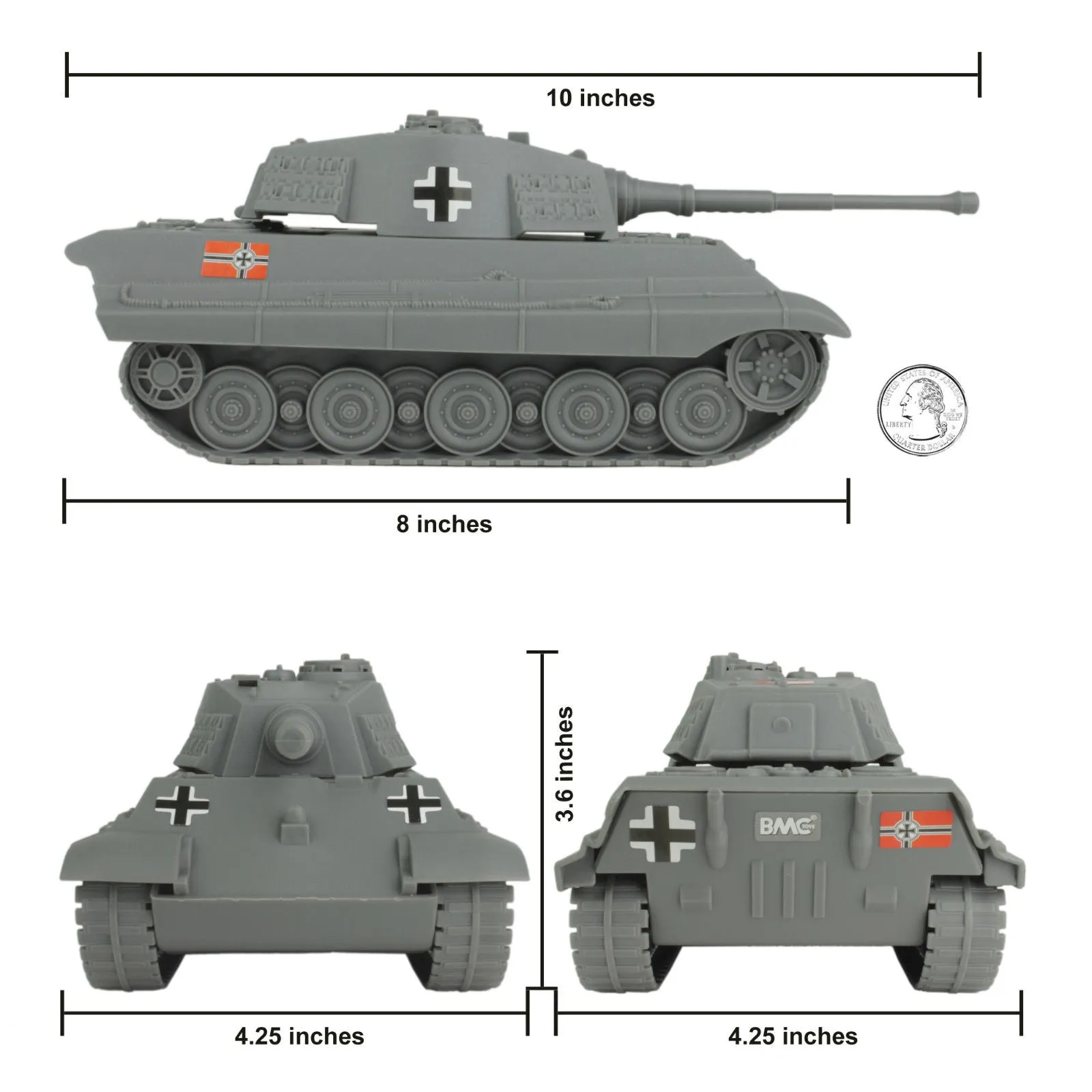 BMC WWII German King Tiger Tank
