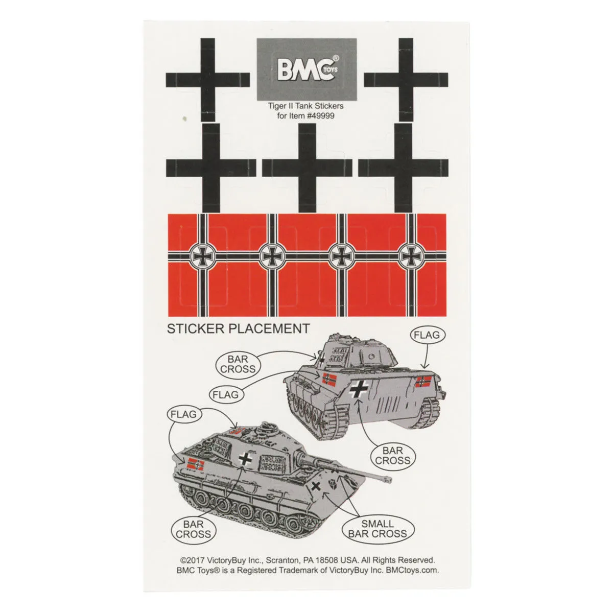 BMC WWII German King Tiger Tank