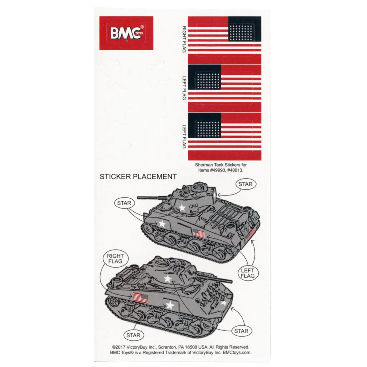 BMC WWII US Sherman M4 Tank