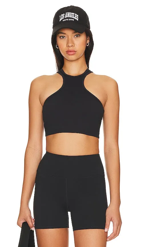 Camila Coelho Ana Cropped Tank in Black