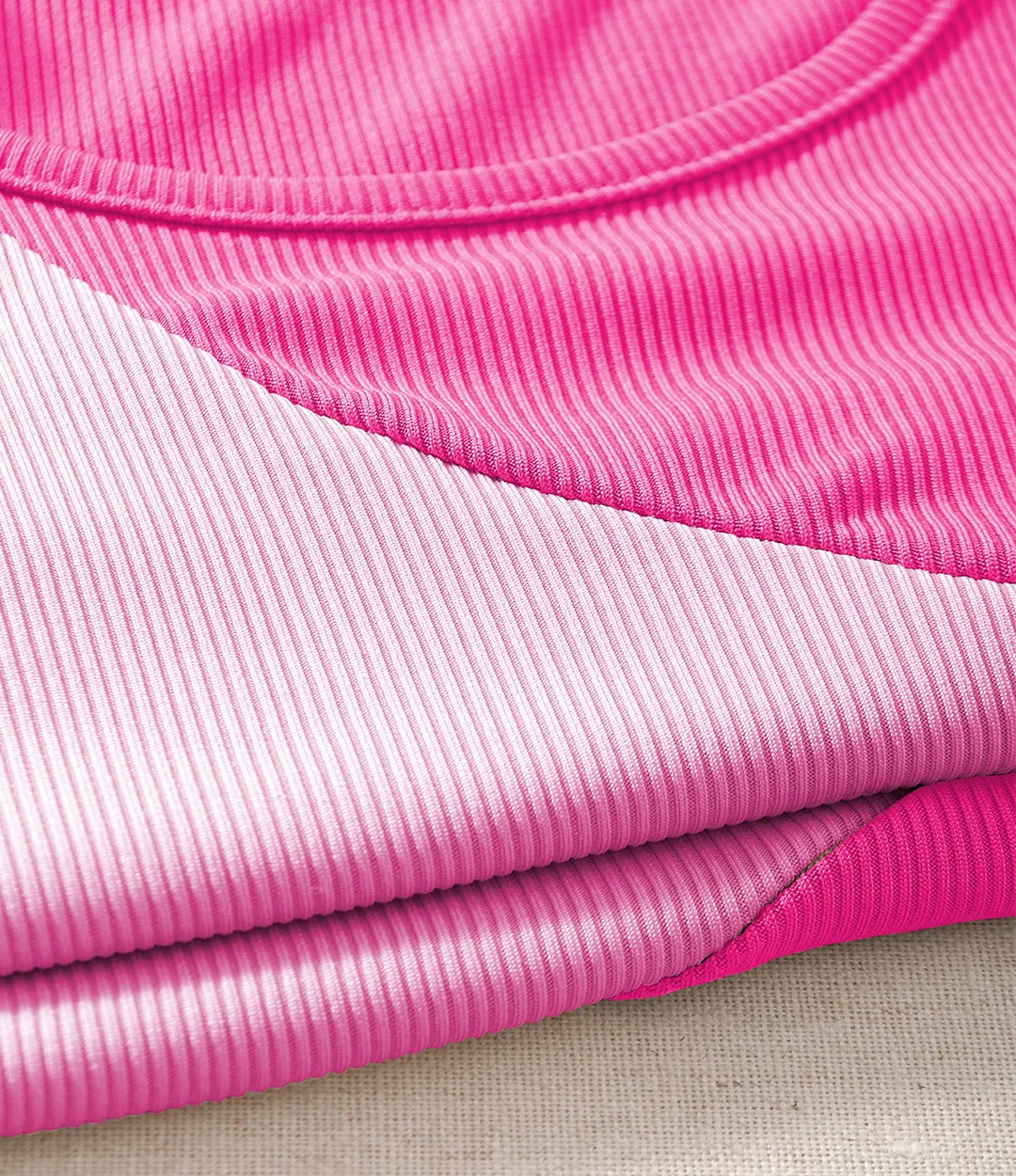 Color Block Ribbed Knit Tank