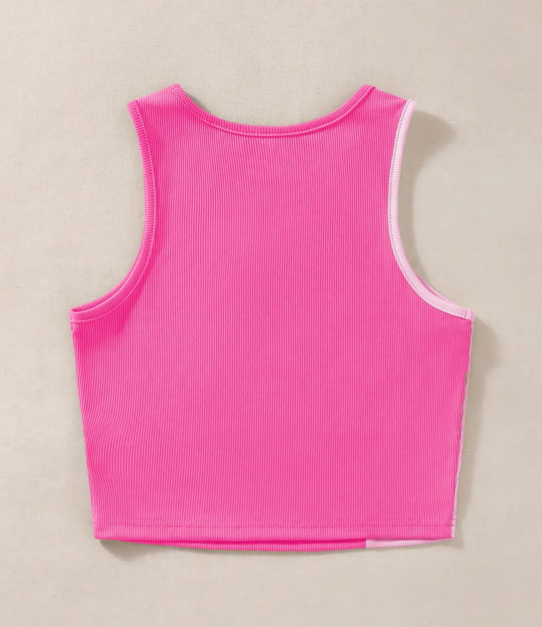 Color Block Ribbed Knit Tank