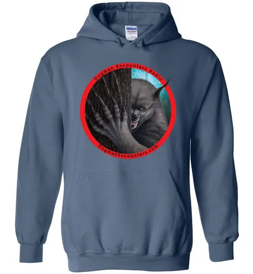 Dogman Encounters Rogue Collection Hooded Sweatshirt (red border with black font)