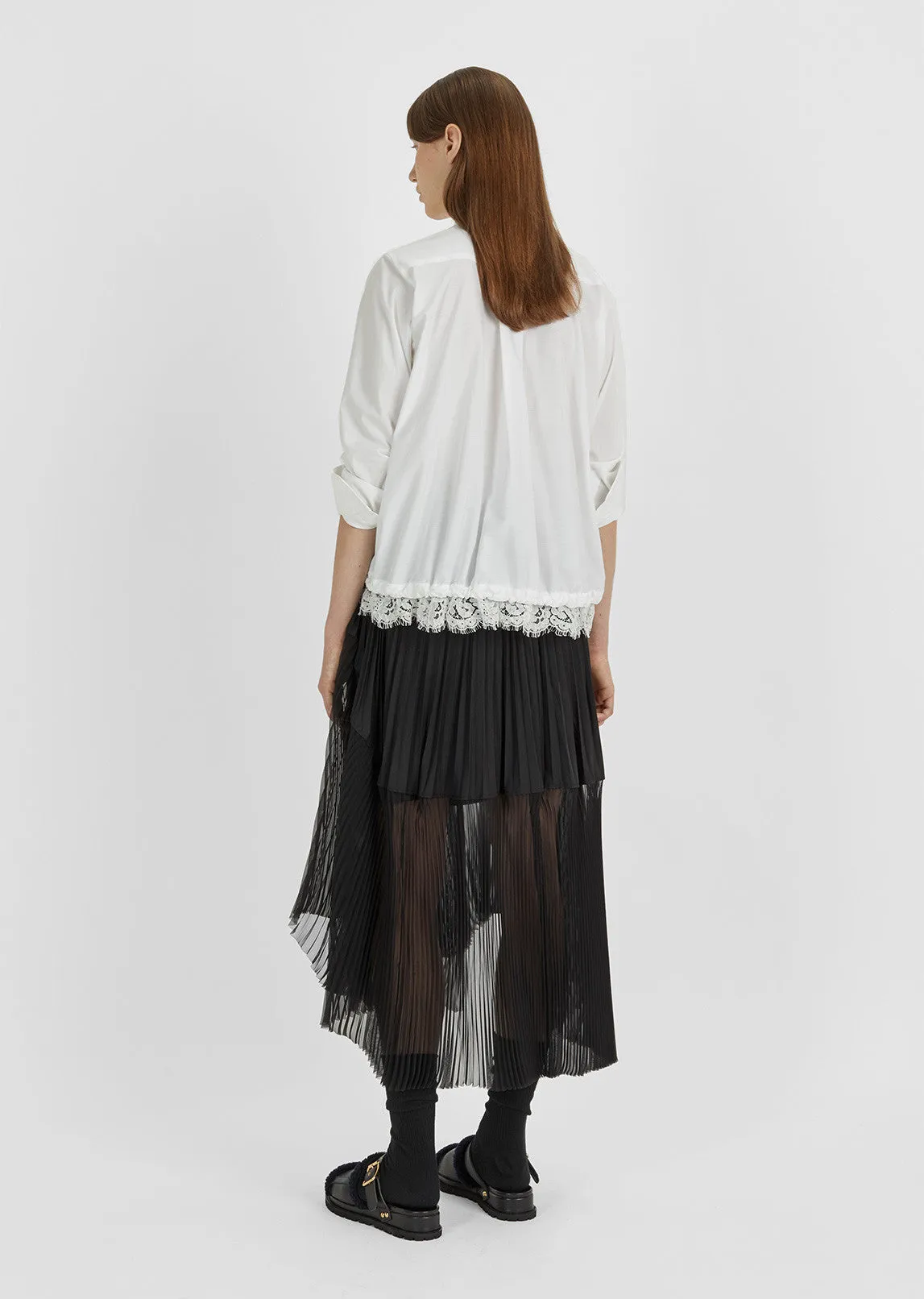 Drawstring Button Down Shirt