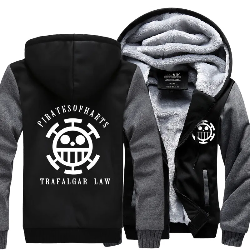 Funny hot sale sweatshirt men hot Anime man's hoodies 2019 winter thicken fleece tracksuits hipster streetwear zippter jackets