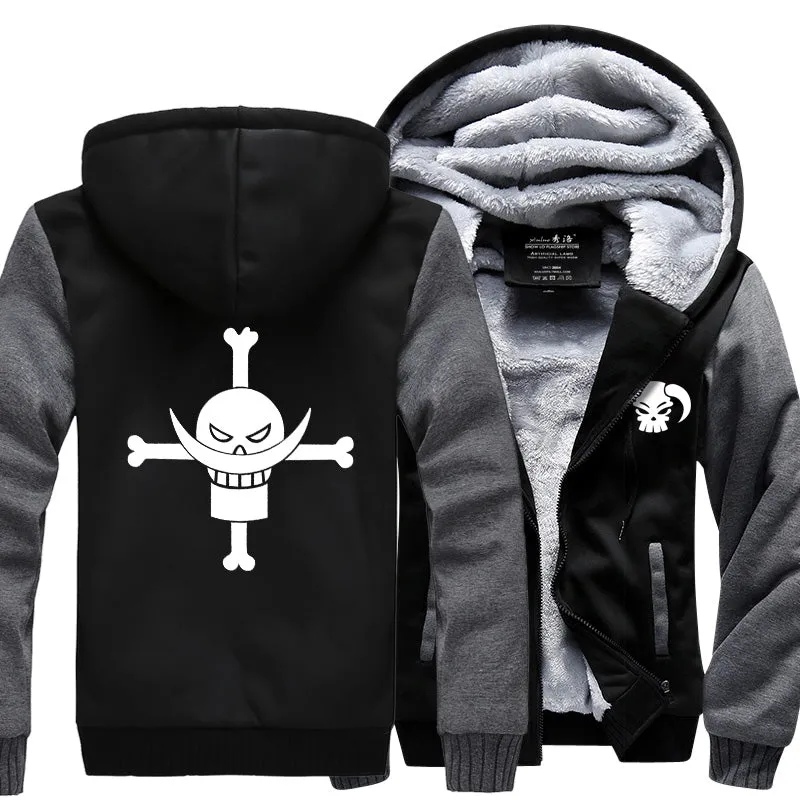 Funny hot sale sweatshirt men hot Anime man's hoodies 2019 winter thicken fleece tracksuits hipster streetwear zippter jackets