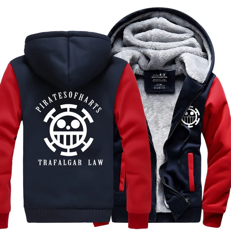 Funny hot sale sweatshirt men hot Anime man's hoodies 2019 winter thicken fleece tracksuits hipster streetwear zippter jackets