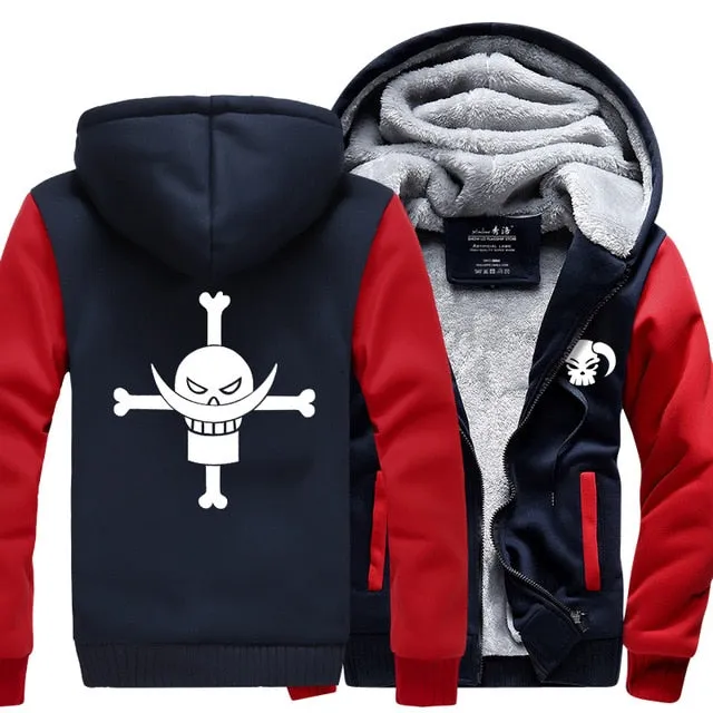 Funny hot sale sweatshirt men hot Anime man's hoodies 2019 winter thicken fleece tracksuits hipster streetwear zippter jackets