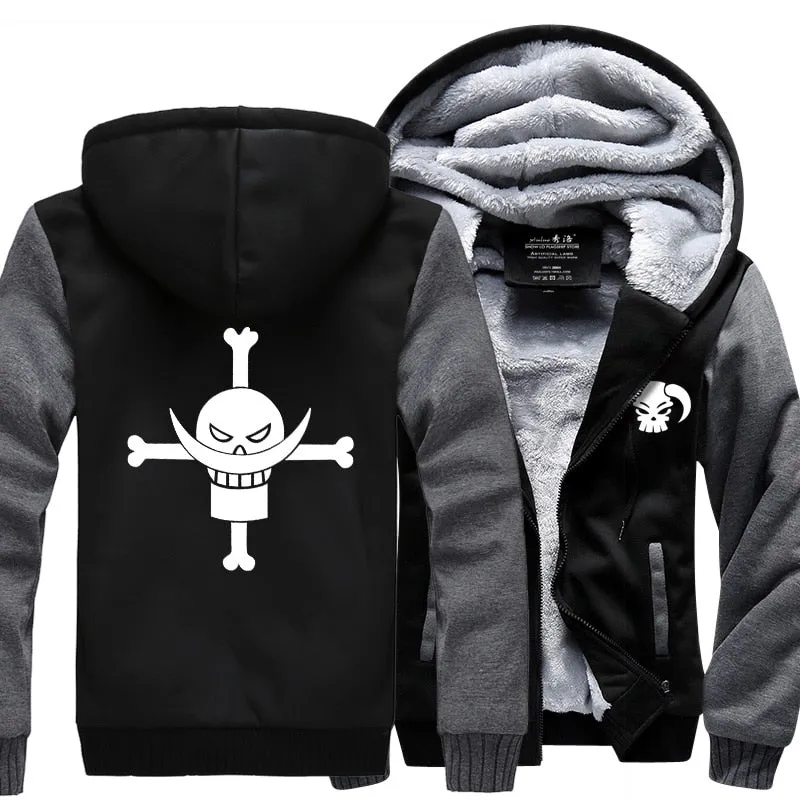 Funny hot sale sweatshirt men hot Anime man's hoodies 2019 winter thicken fleece tracksuits hipster streetwear zippter jackets
