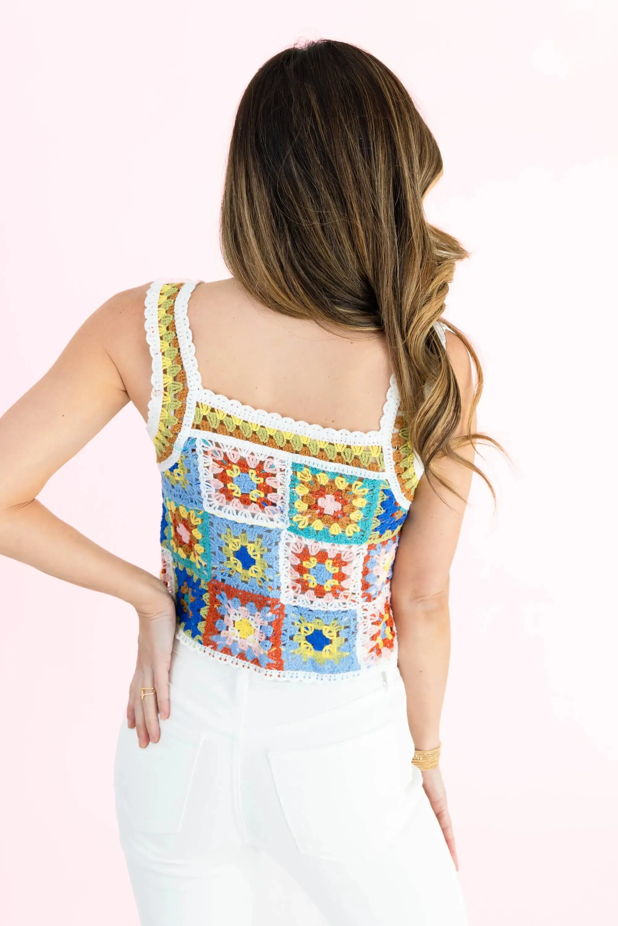 In The City Crochet Tank Top