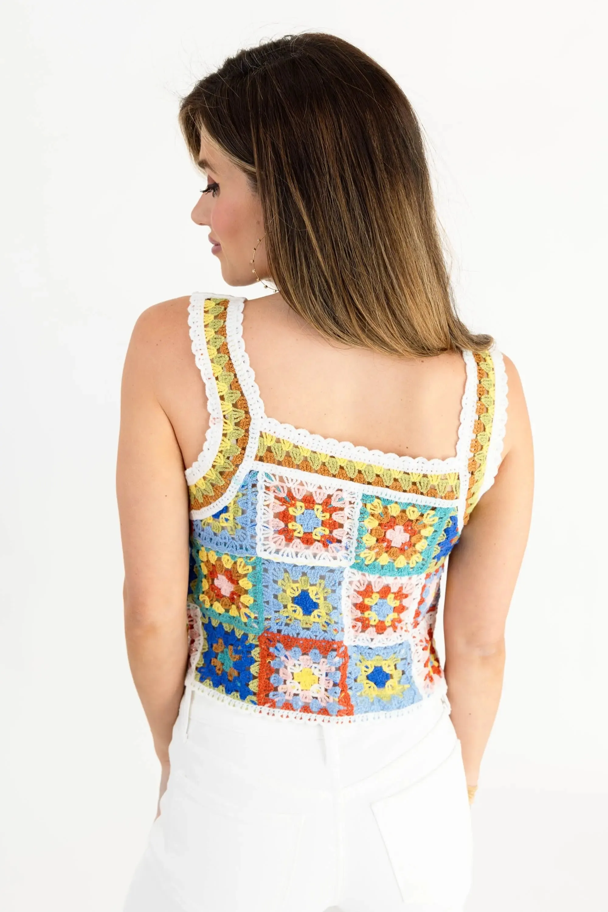 In The City Crochet Tank Top