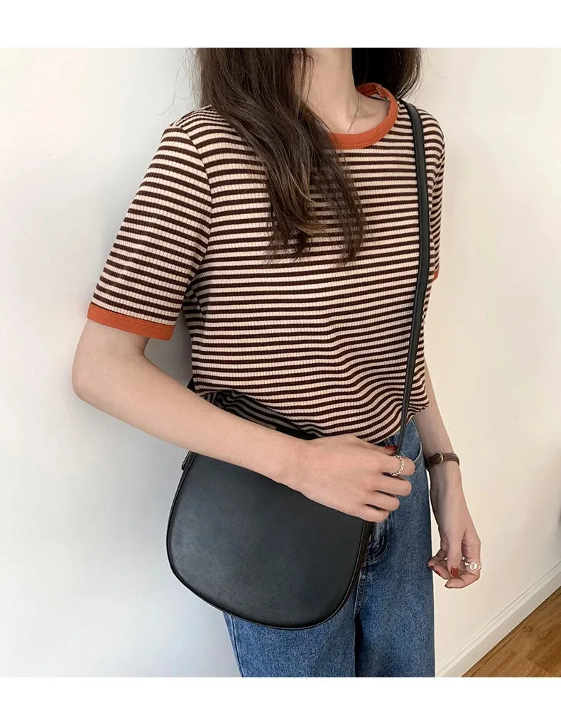 K-Summer Stripe Elegance Tee