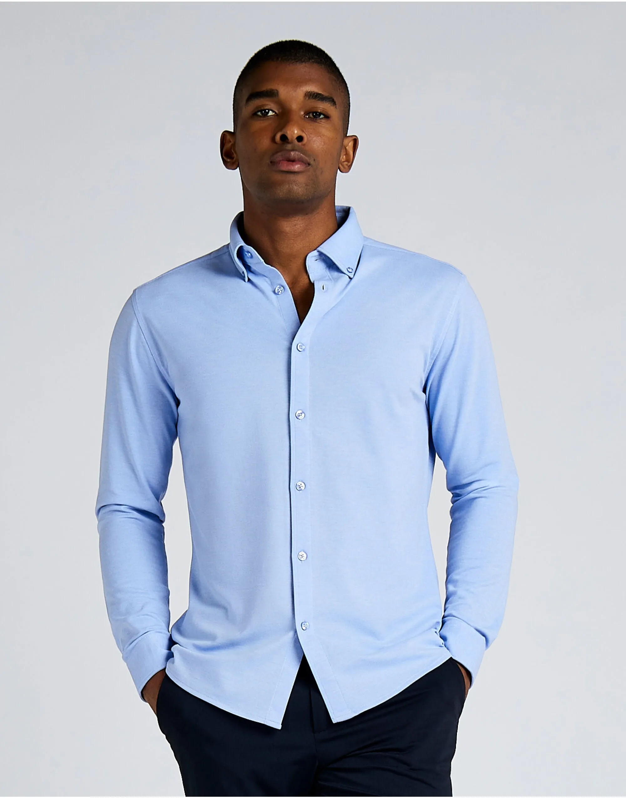 KK143 Kustom Kit Mens LS Superwash Pique Shirt