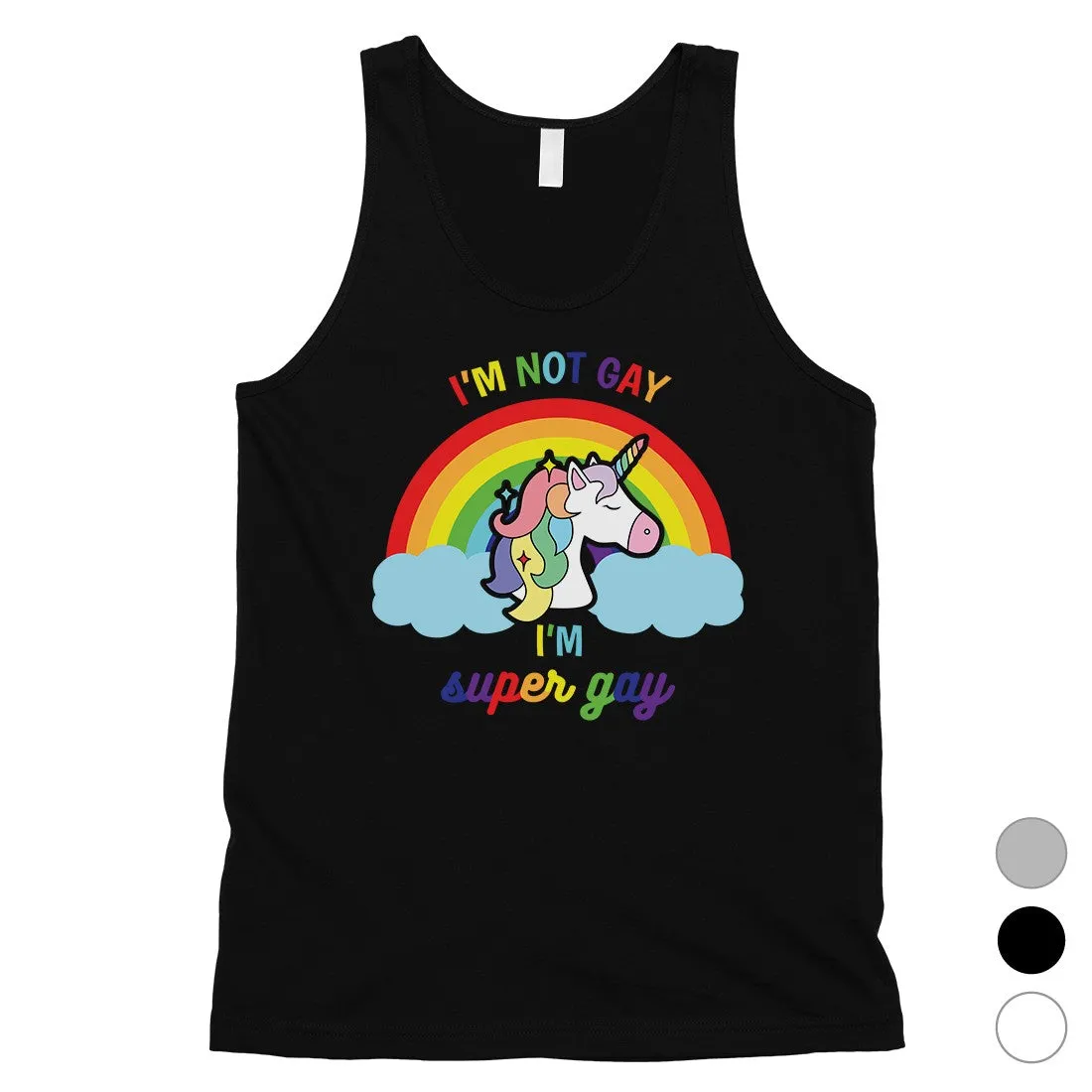 LGBT Gay Unicorn Rainbow Mens Tank Top