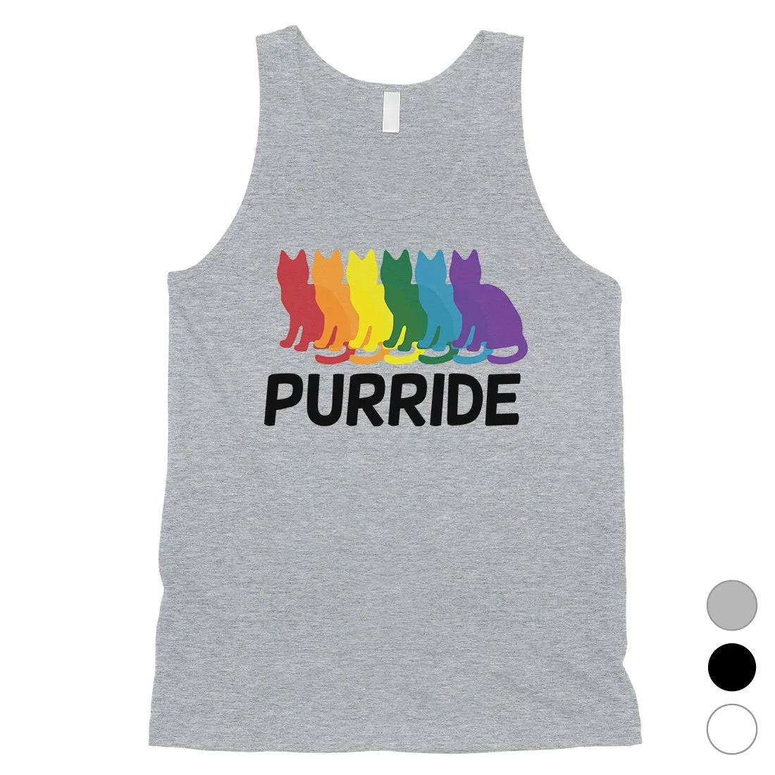 LGBT Purride Rainbow Cats Mens Tank Top