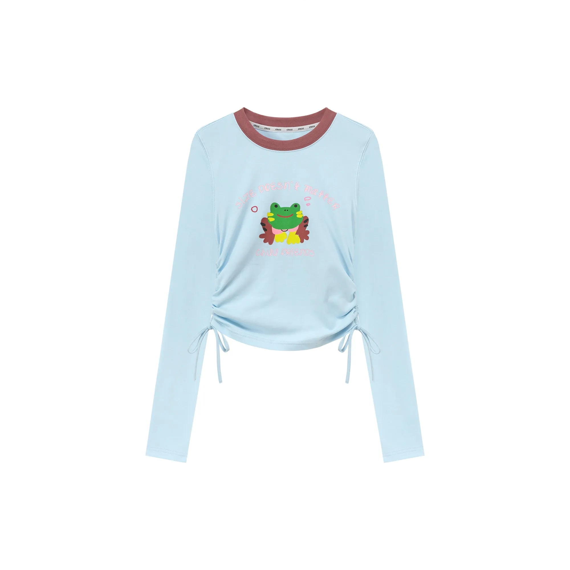 Logo Character Shirring String T-Shirt