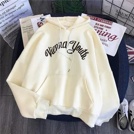 Long Sleeved Print Letter Blackpink Women Hoodies Sweatshirt
