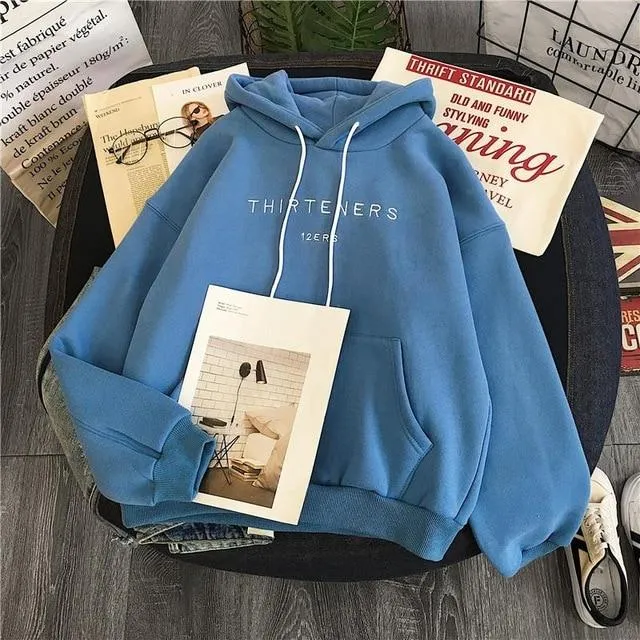Long Sleeved Print Letter Blackpink Women Hoodies Sweatshirt