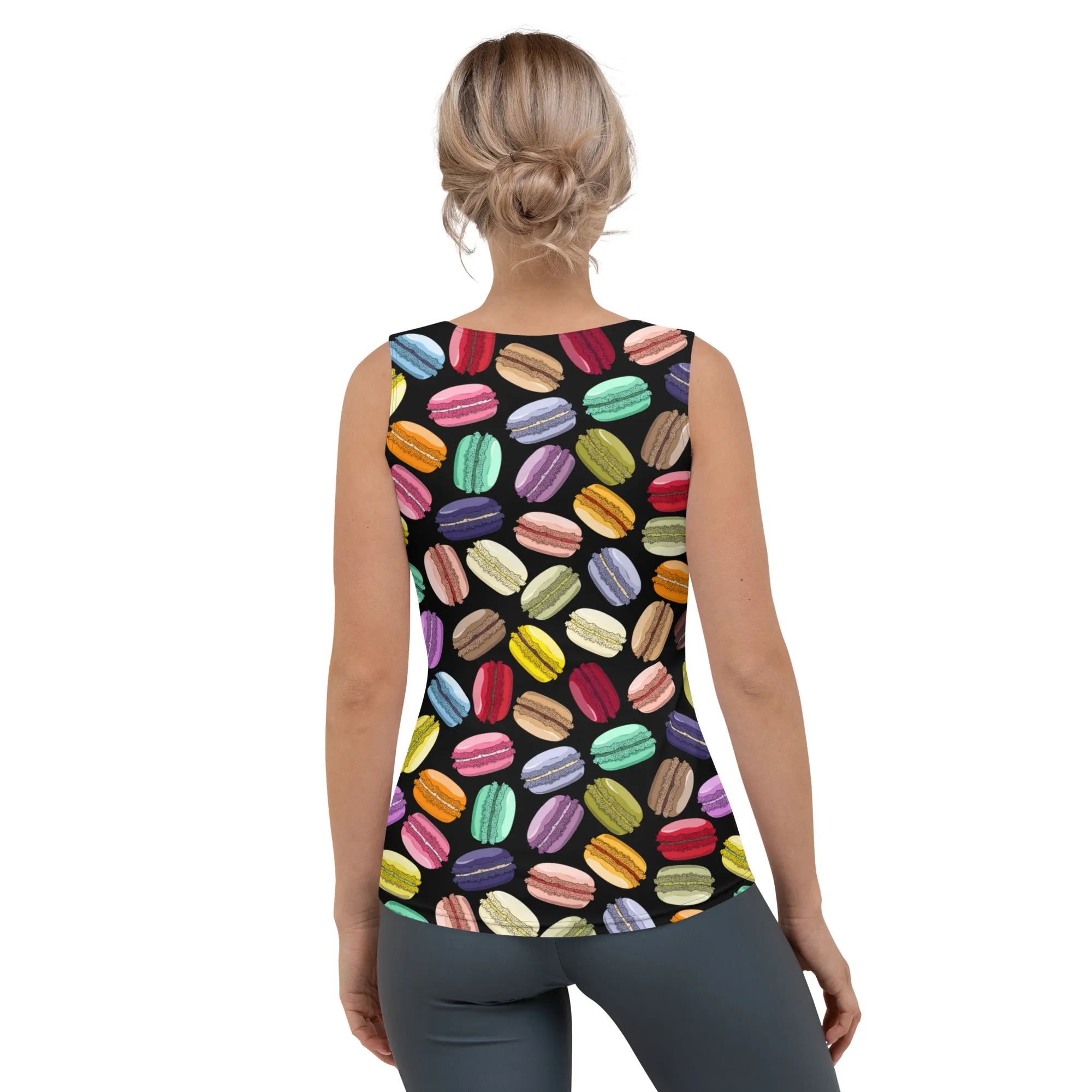Macaroons Pattern Tank Top