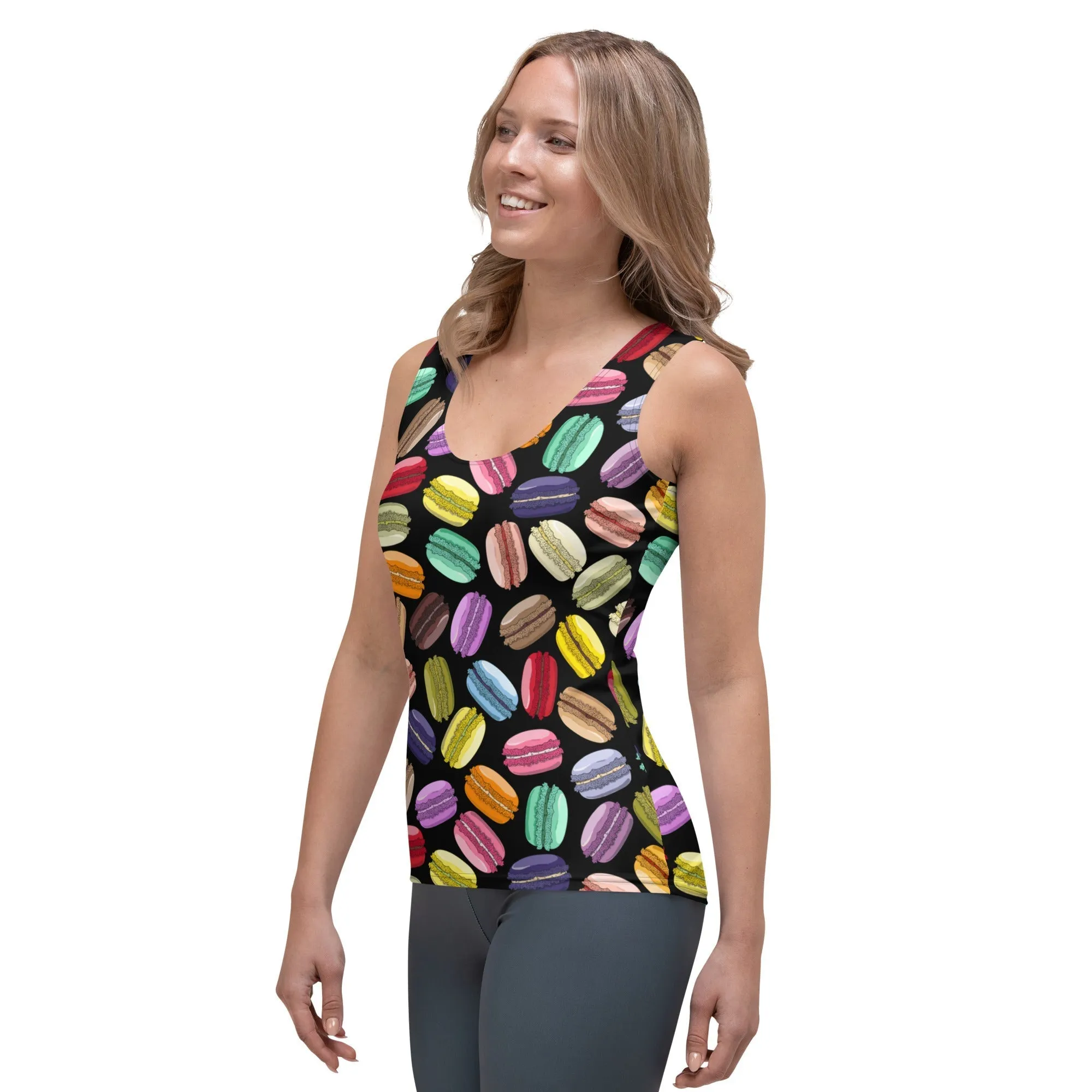 Macaroons Pattern Tank Top