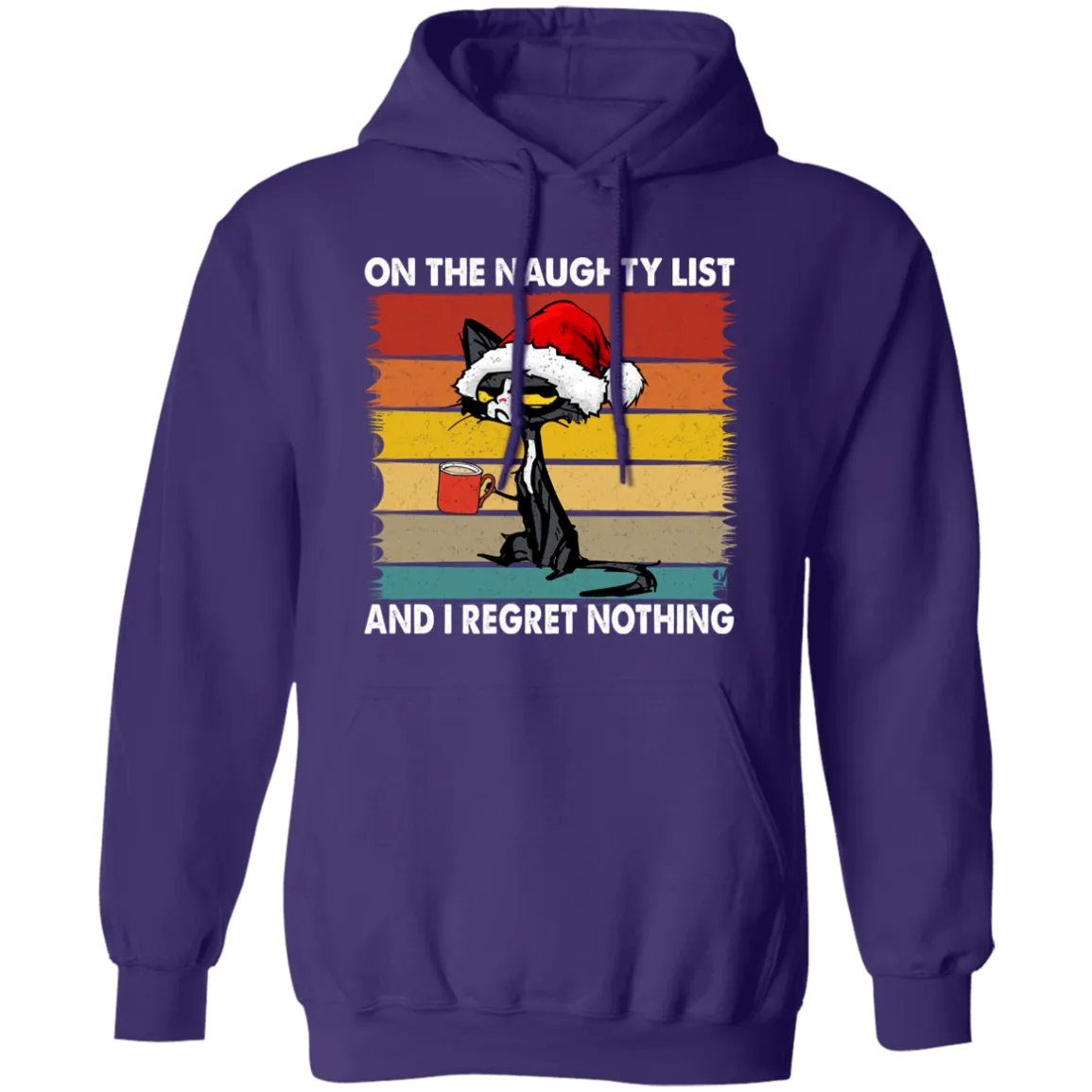 On The Naughty  List |  Pullover Hoodie | Funny Christmas Hoodie