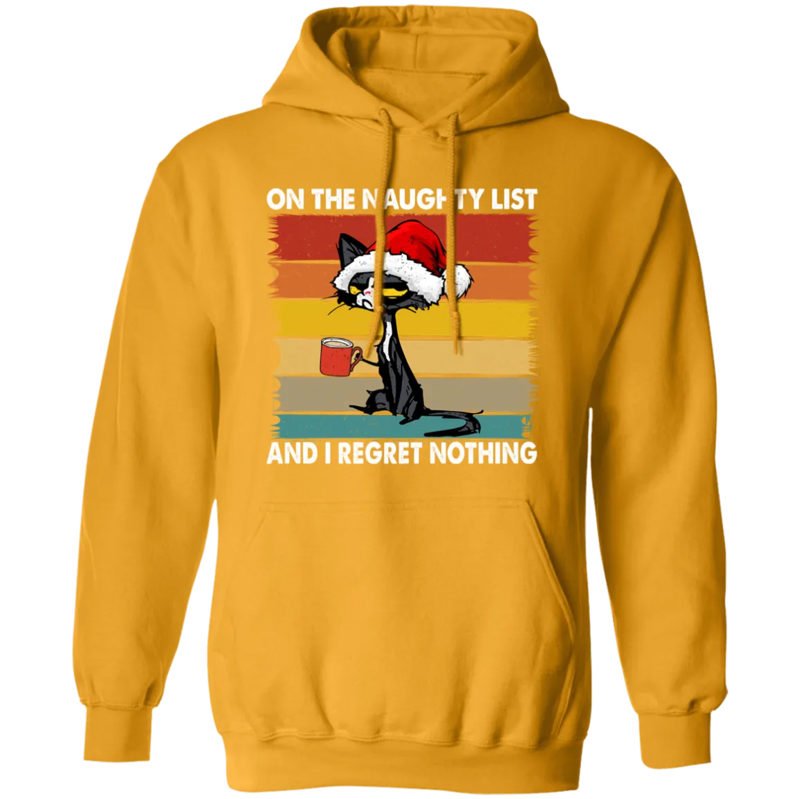 On The Naughty  List |  Pullover Hoodie | Funny Christmas Hoodie