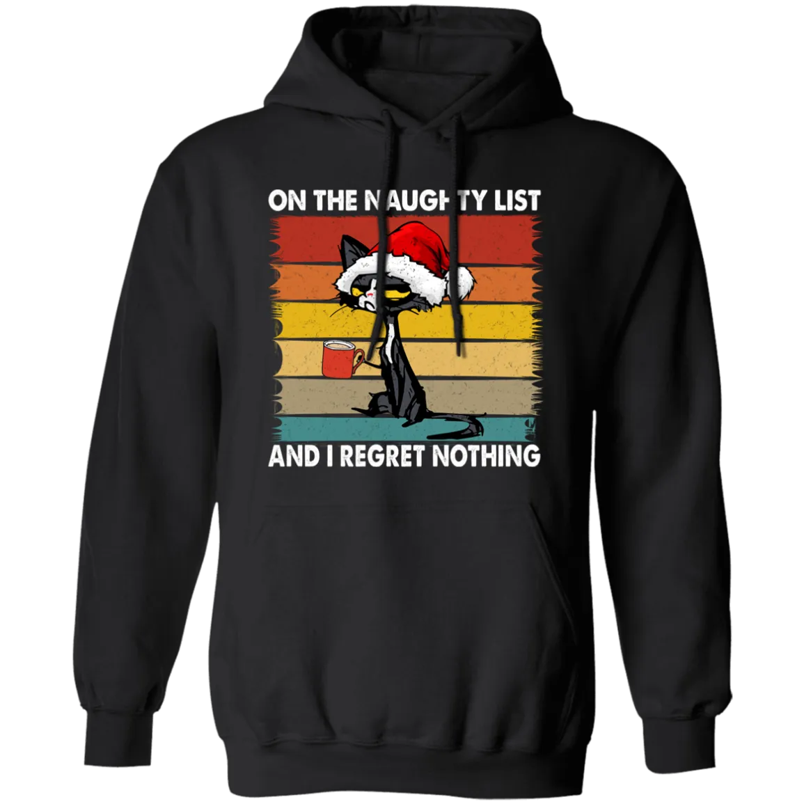 On The Naughty  List |  Pullover Hoodie | Funny Christmas Hoodie