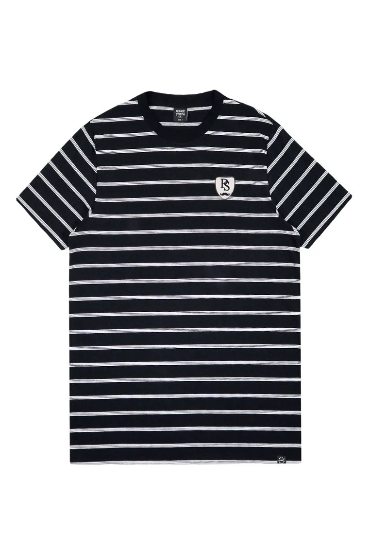Private Stitch Signature Moustache Striped Tee