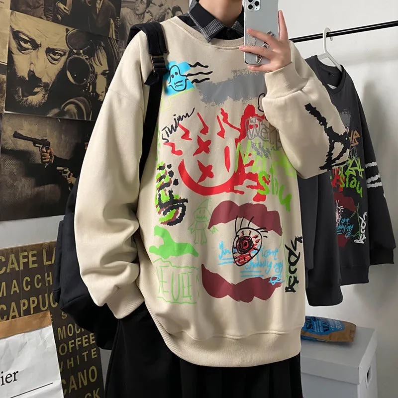 Round Neck Sweatshirts Men'S Clothing Sweatshirts