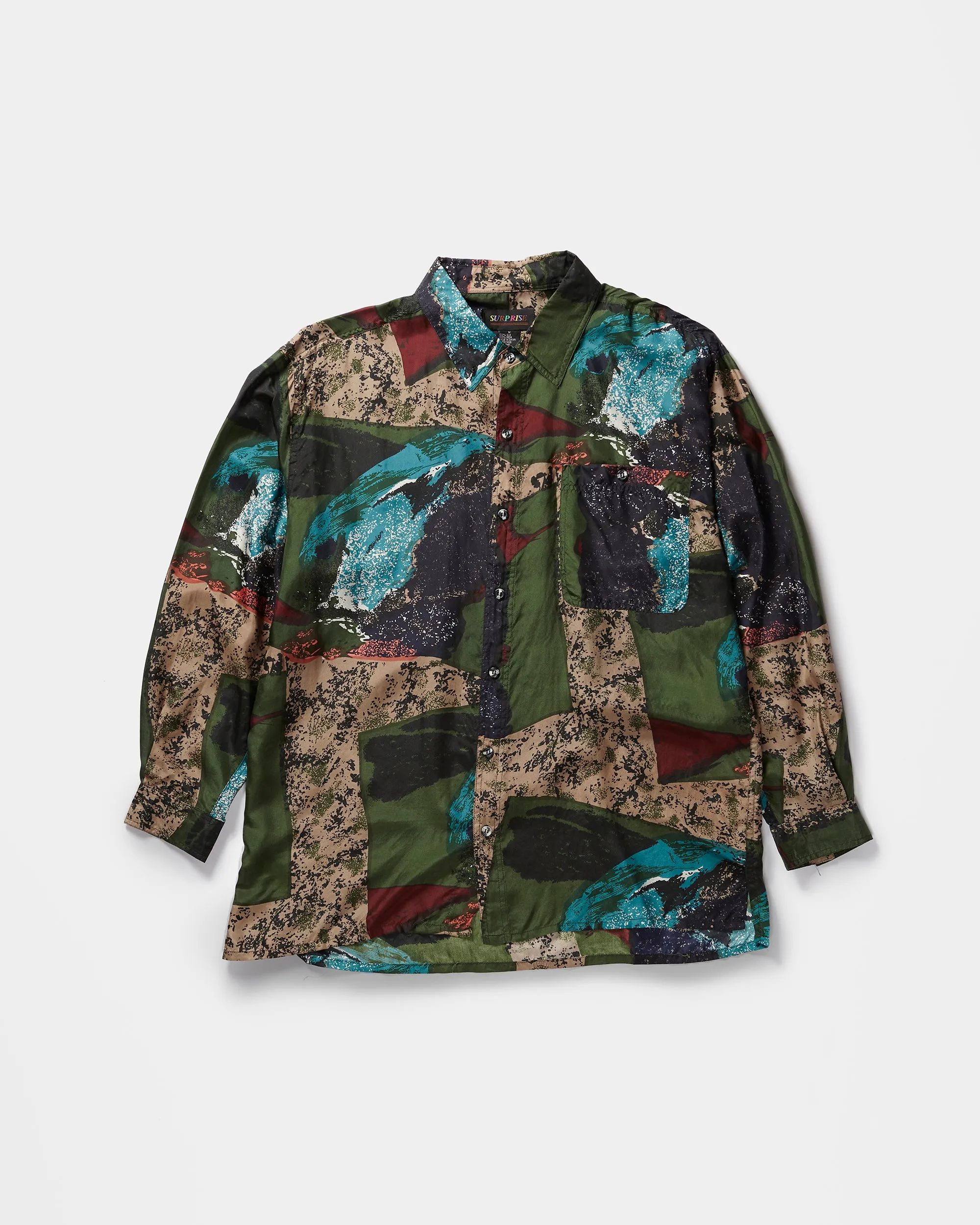 Silk Shirts Long Sleeve Patterned / D