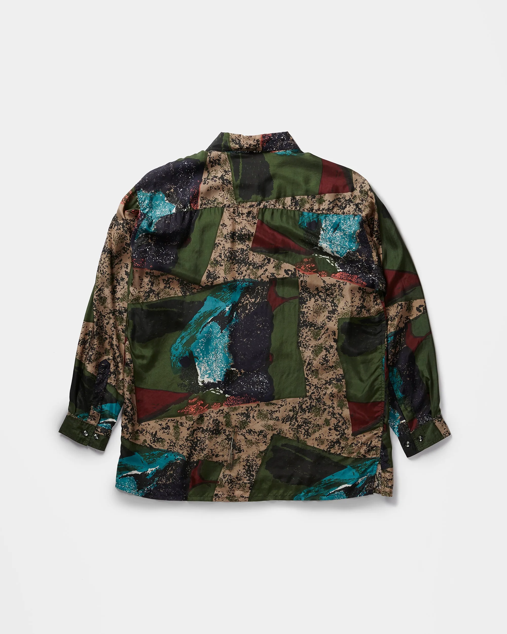 Silk Shirts Long Sleeve Patterned / D