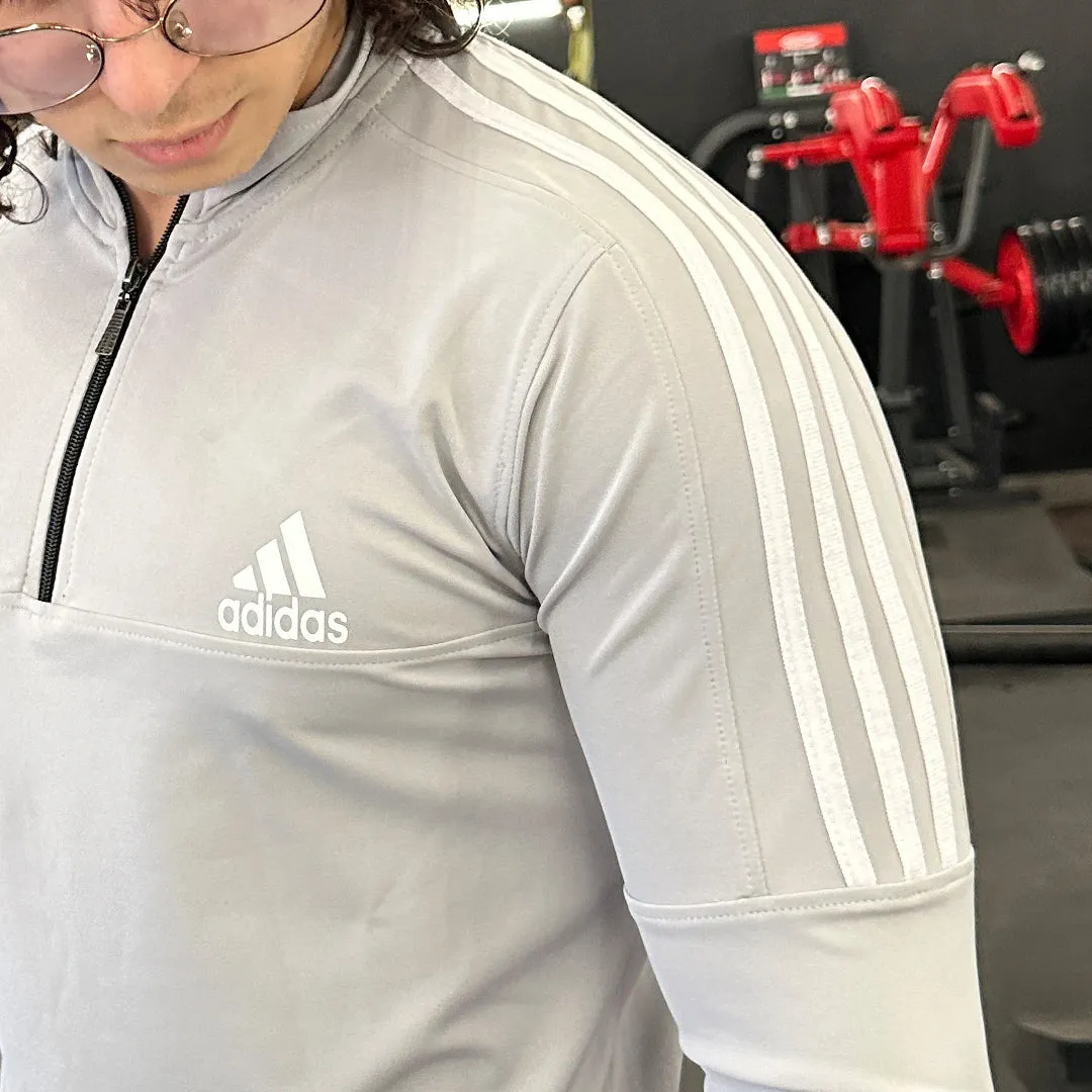 Striped Long-sleeves - Grey