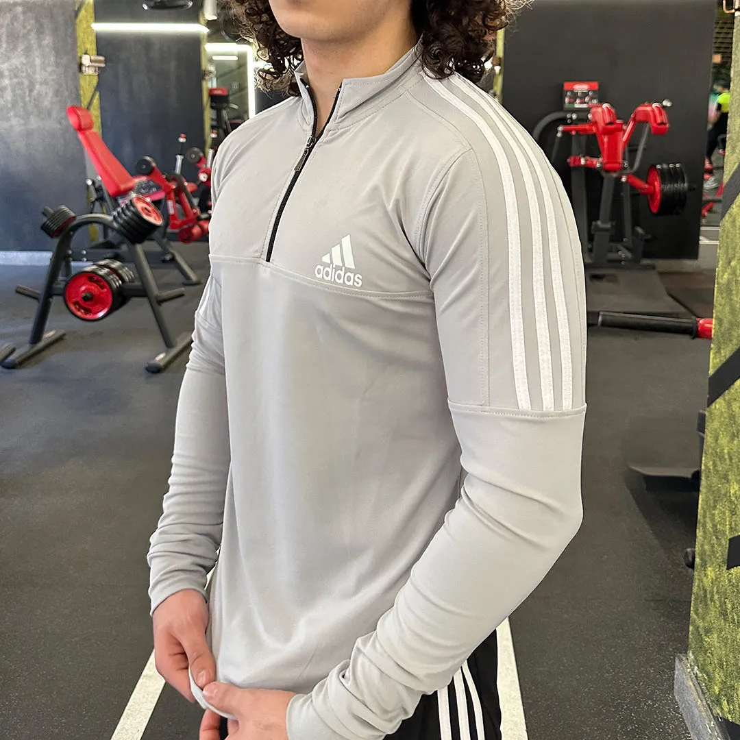 Striped Long-sleeves - Grey