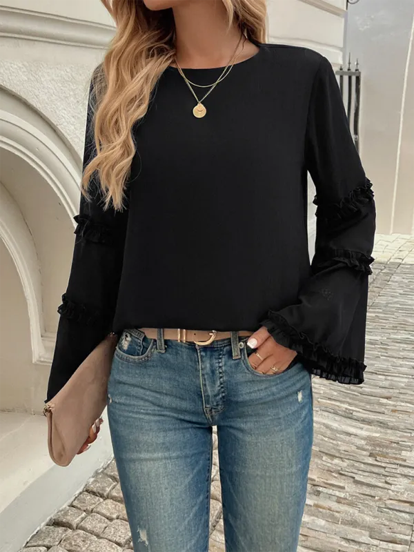 The Ruffle Sleeve Blouse for Woman