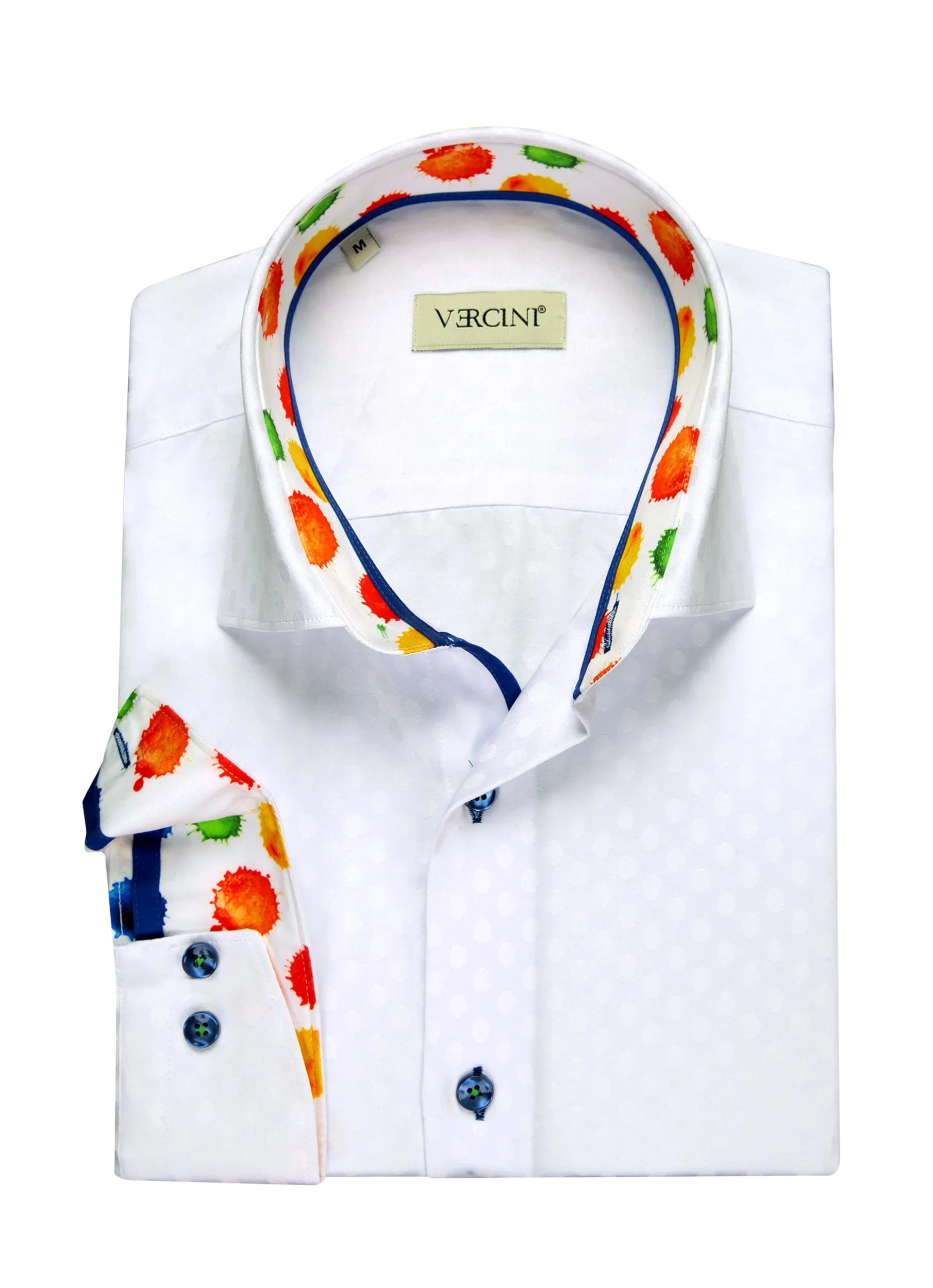Vercini Classic Elegance White Shirt
