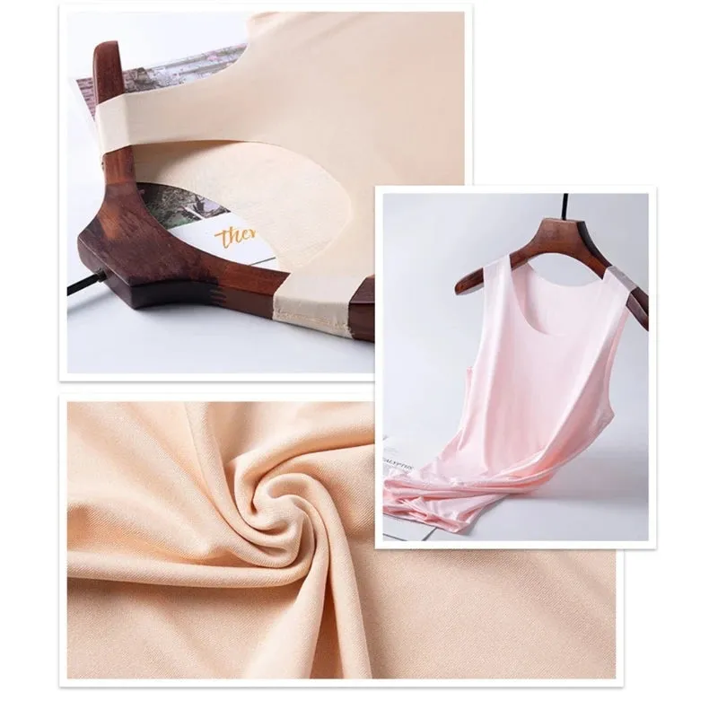 Women Ice Silk Seamless Tank Top