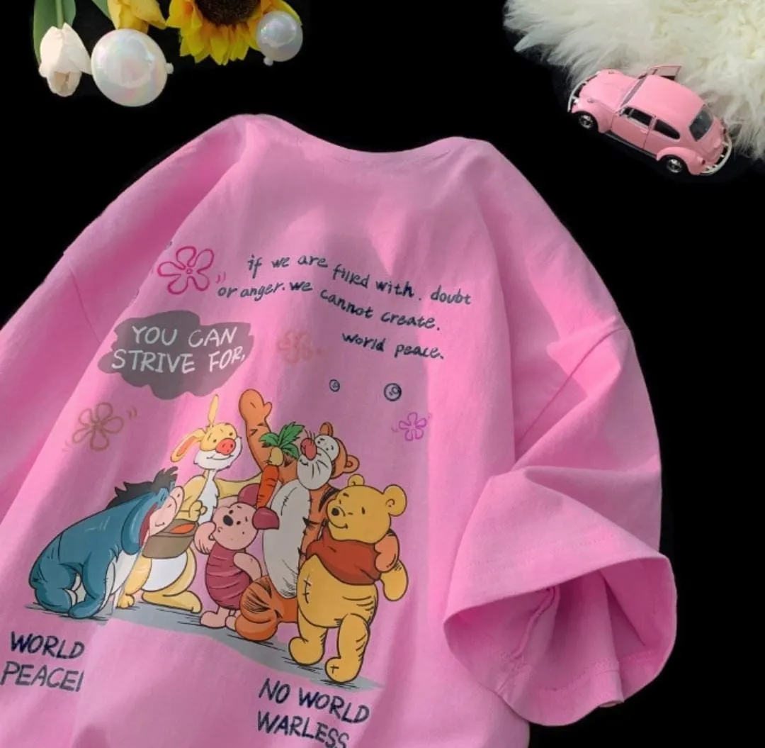 Women's Short Sleeve Cartoon/Anime T-Shirts M 534749